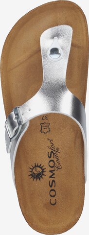 COSMOS COMFORT T-Bar Sandals in Silver