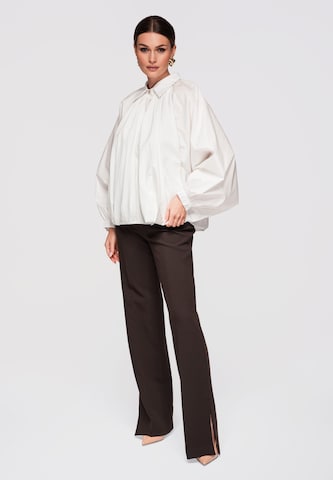 Ombre Blouse in White