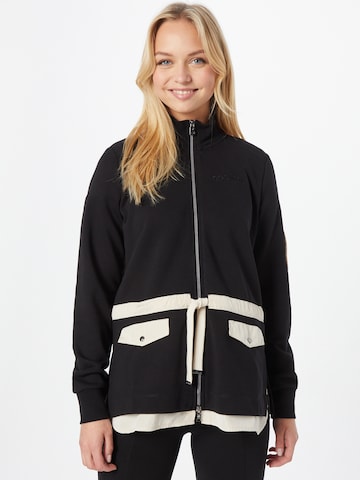 BOGNER Sweat jacket 'SINE' in Black: front