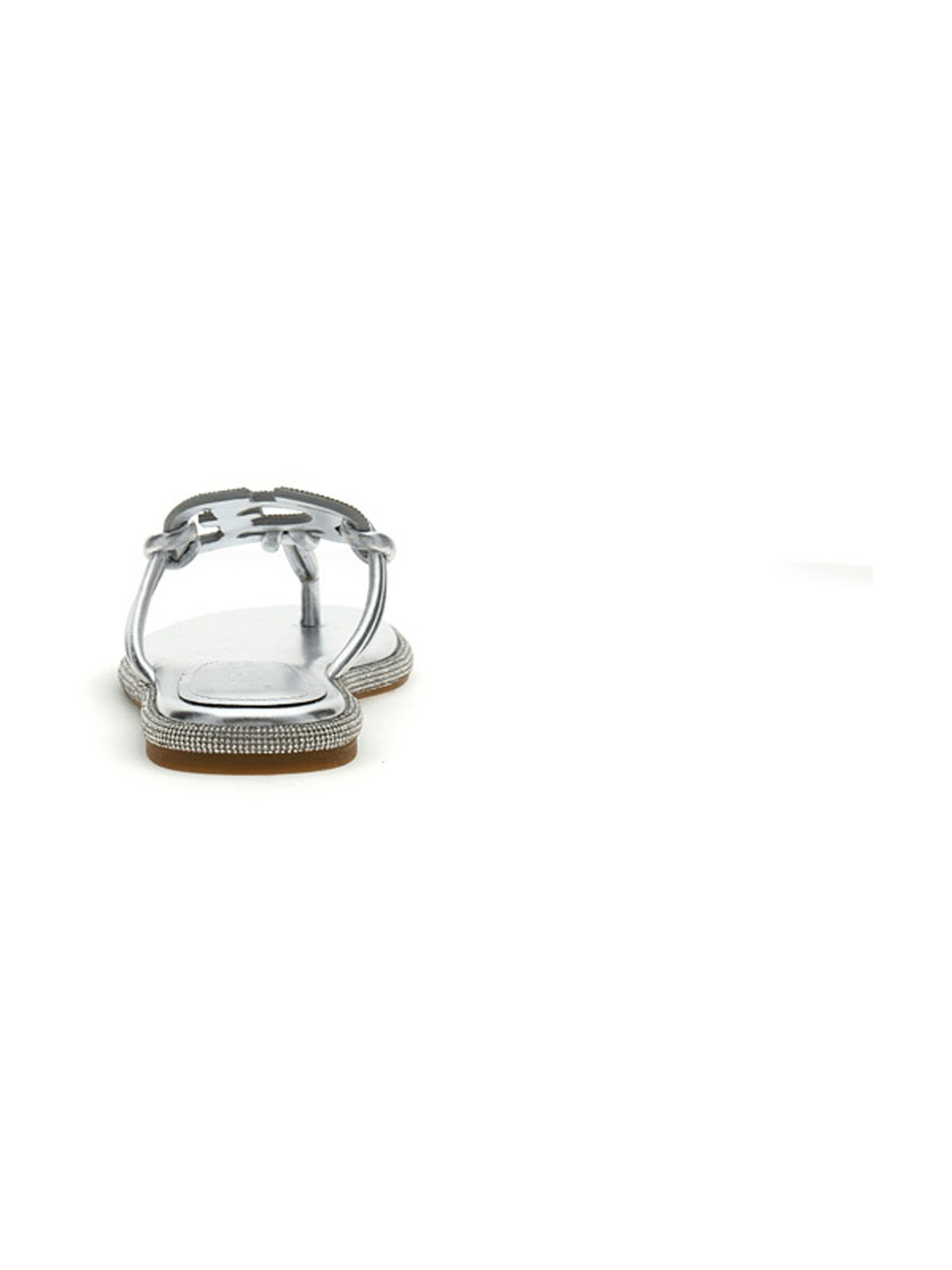 GUESS T-Bar Sandals 'SAIMAS' in Silver