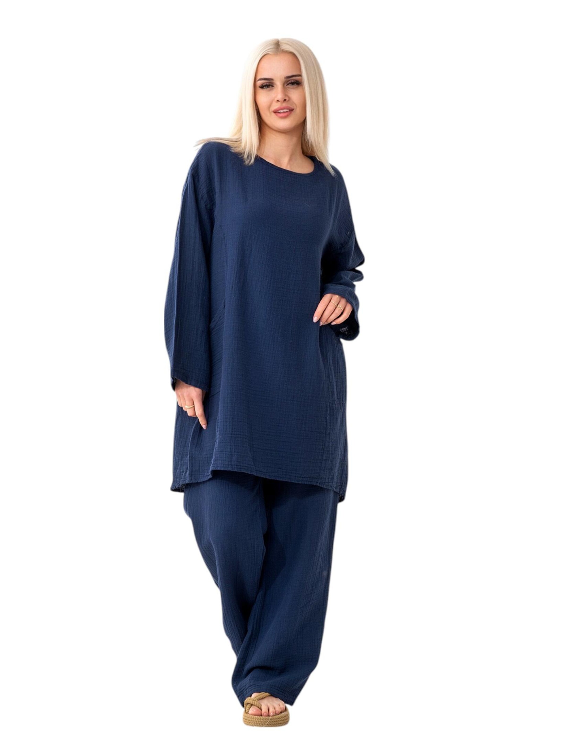 WENOR Bluse 'NISA'‌‌‌ in Blau