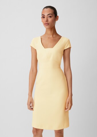 COMMA Dress in Yellow: front