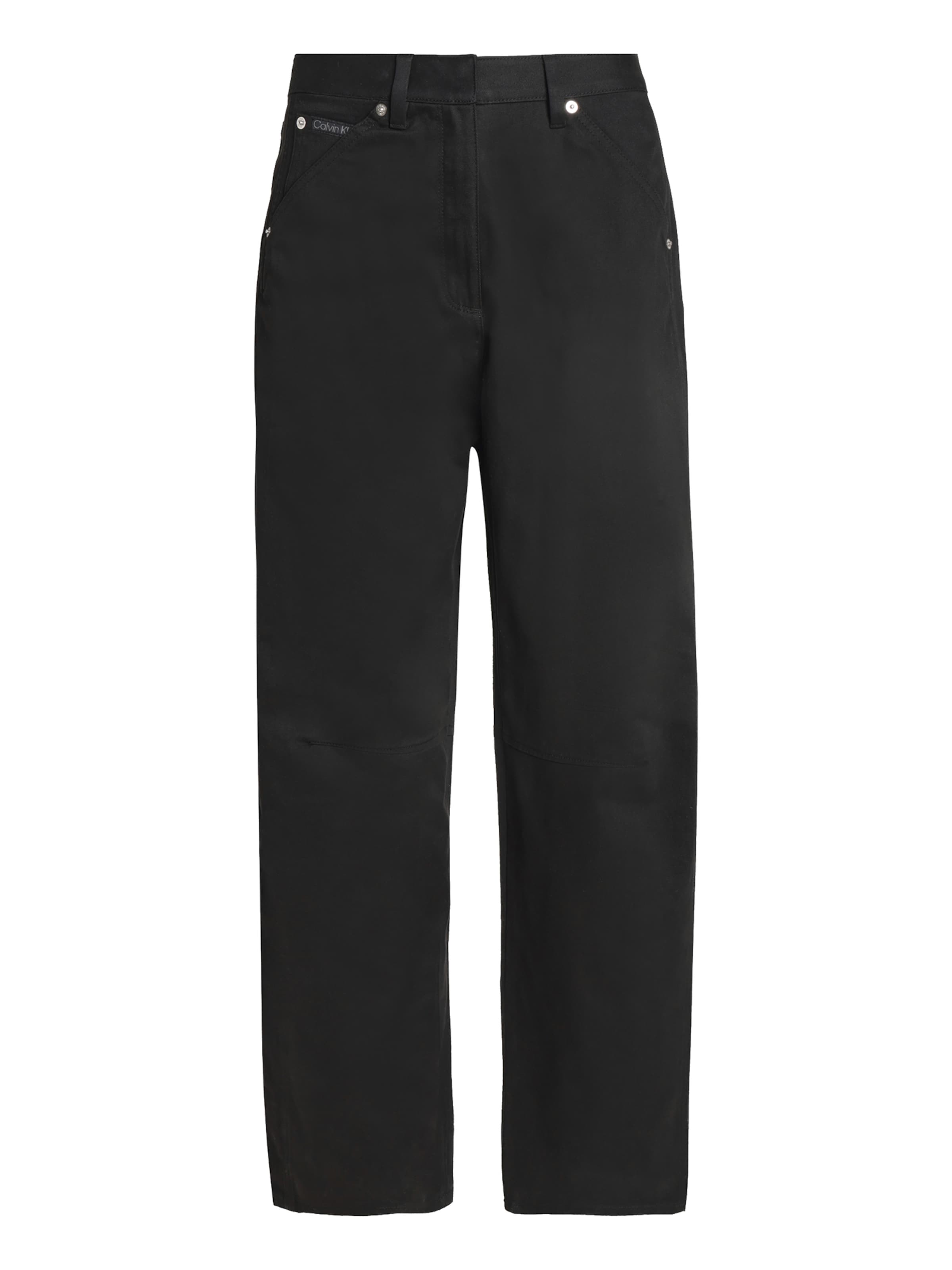 Calvin Klein Jeans Loosefit Παντελόνι cargo σε μαύρο: μπροστά