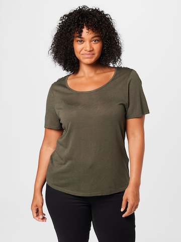 ABOUT YOU Curvy Shirt 'Thekla' in Green: front