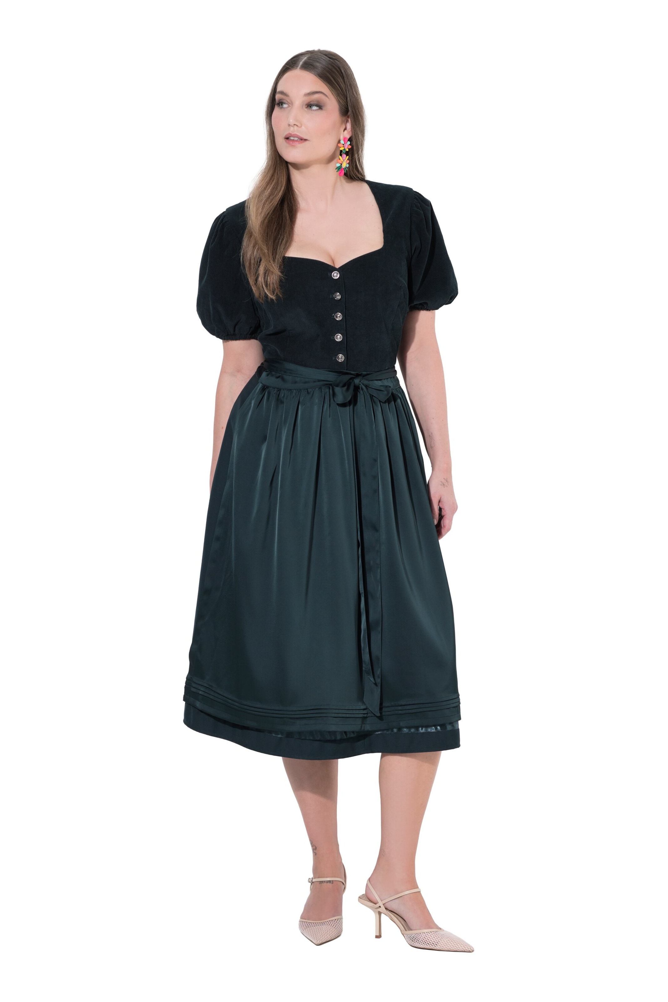 Ulla Popken Dress in Green: front