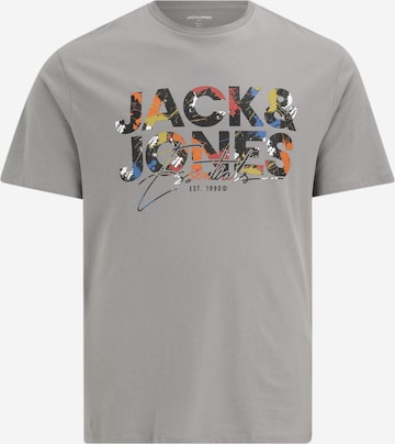 JACK & JONES Футболка 'JJGEPLAS' в Серый: спереди