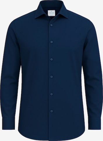 Vercate - Slim Fit Camisa clássica 'No. 26' em azul: frente