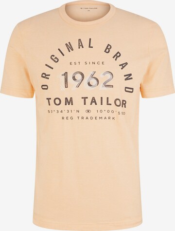 T-Shirt TOM TAILOR en orange : devant