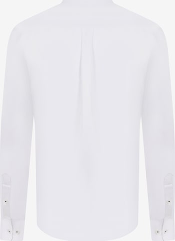 DENIM CULTURE Regular fit Button Up Shirt 'Glenn' in White