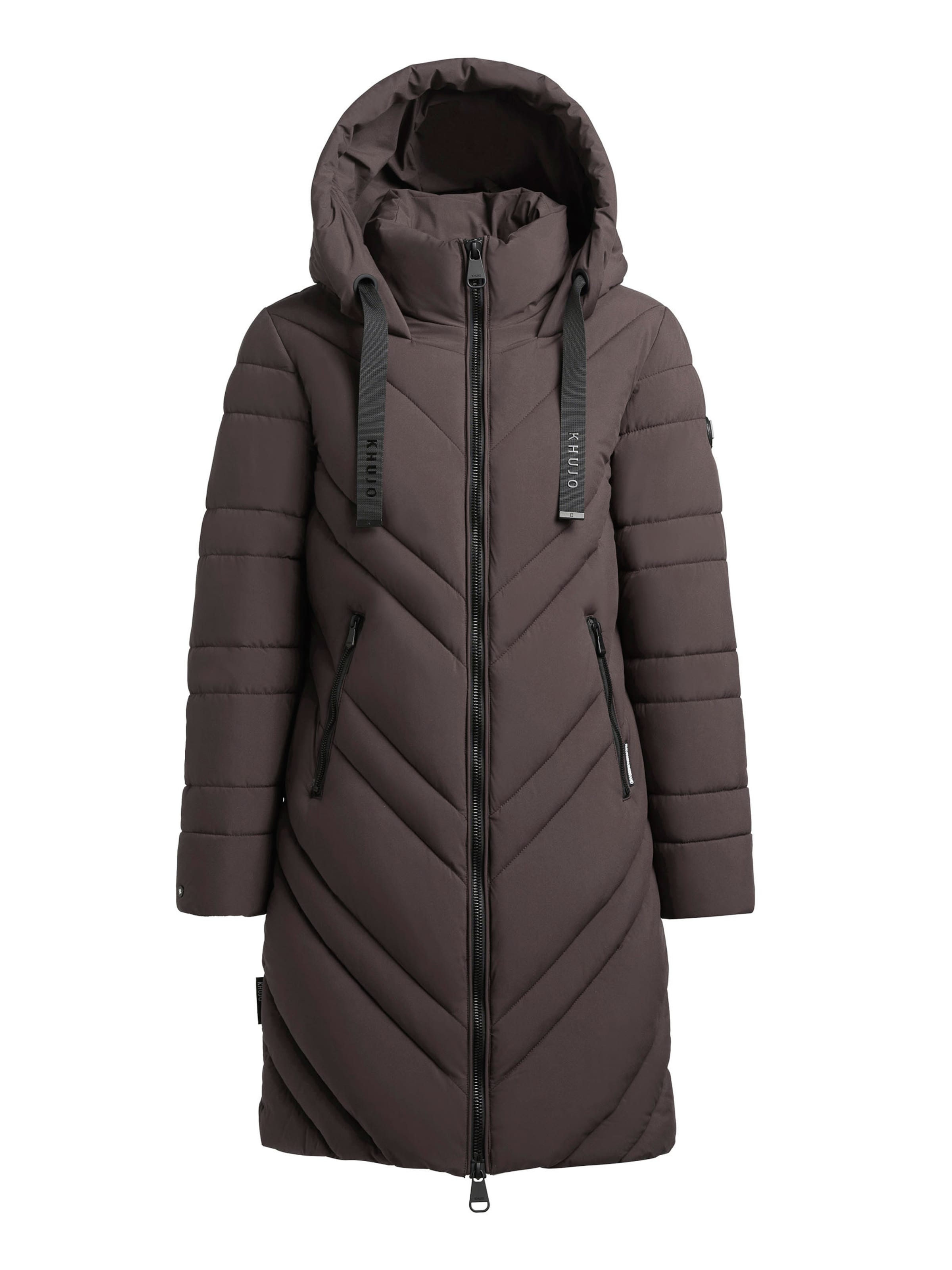 khujo Зимнее пальто 'Taby' в Серый: спереди