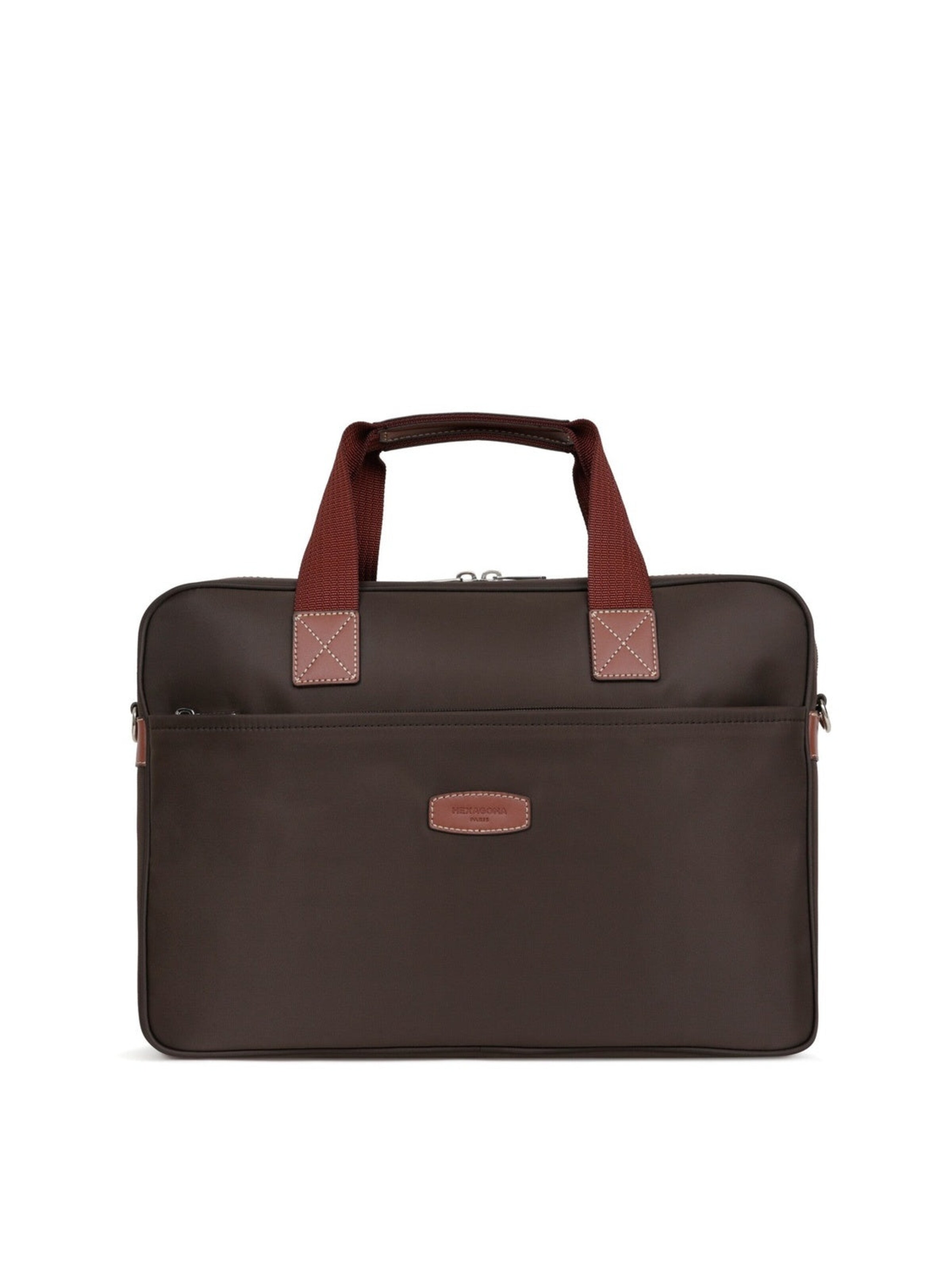 Hexagona Handtasche 'Diversité'‌‌‌ in Braun: Vorderseite