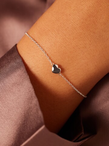 Lucardi Bracelet 'Minimalistisch' in Silver: front
