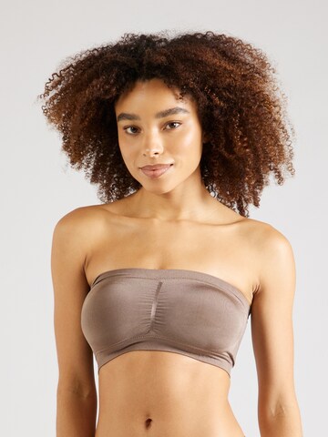 MAGIC Bodyfashion Bandeau Bra in Brown: front