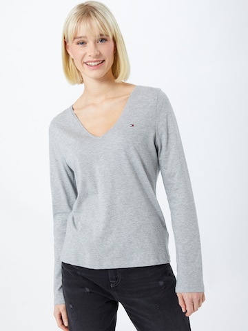 T-shirt TOMMY HILFIGER en gris : devant