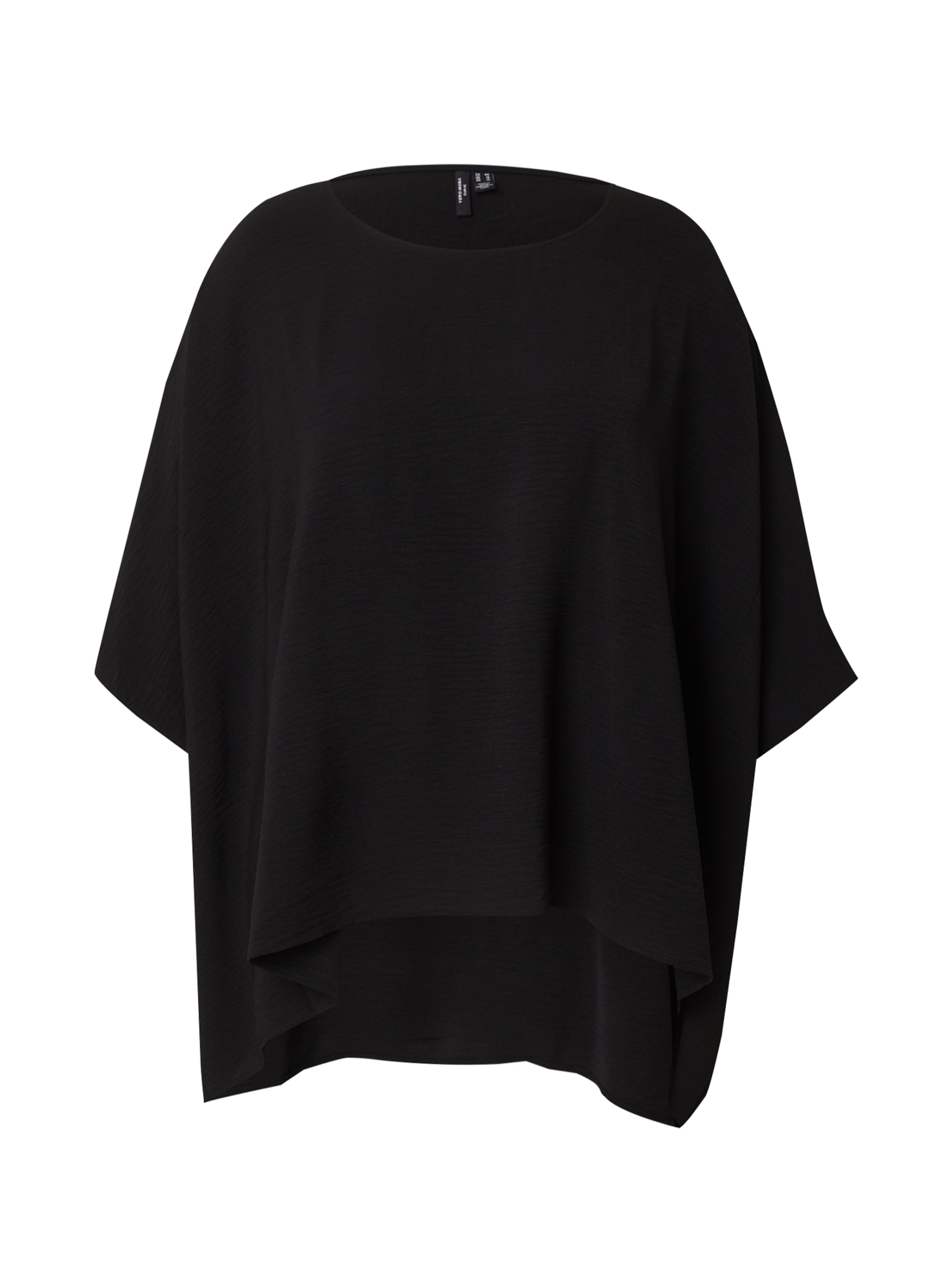 Vero Moda Curve Bluse 'VMCalva' in Schwarz: Vorderseite