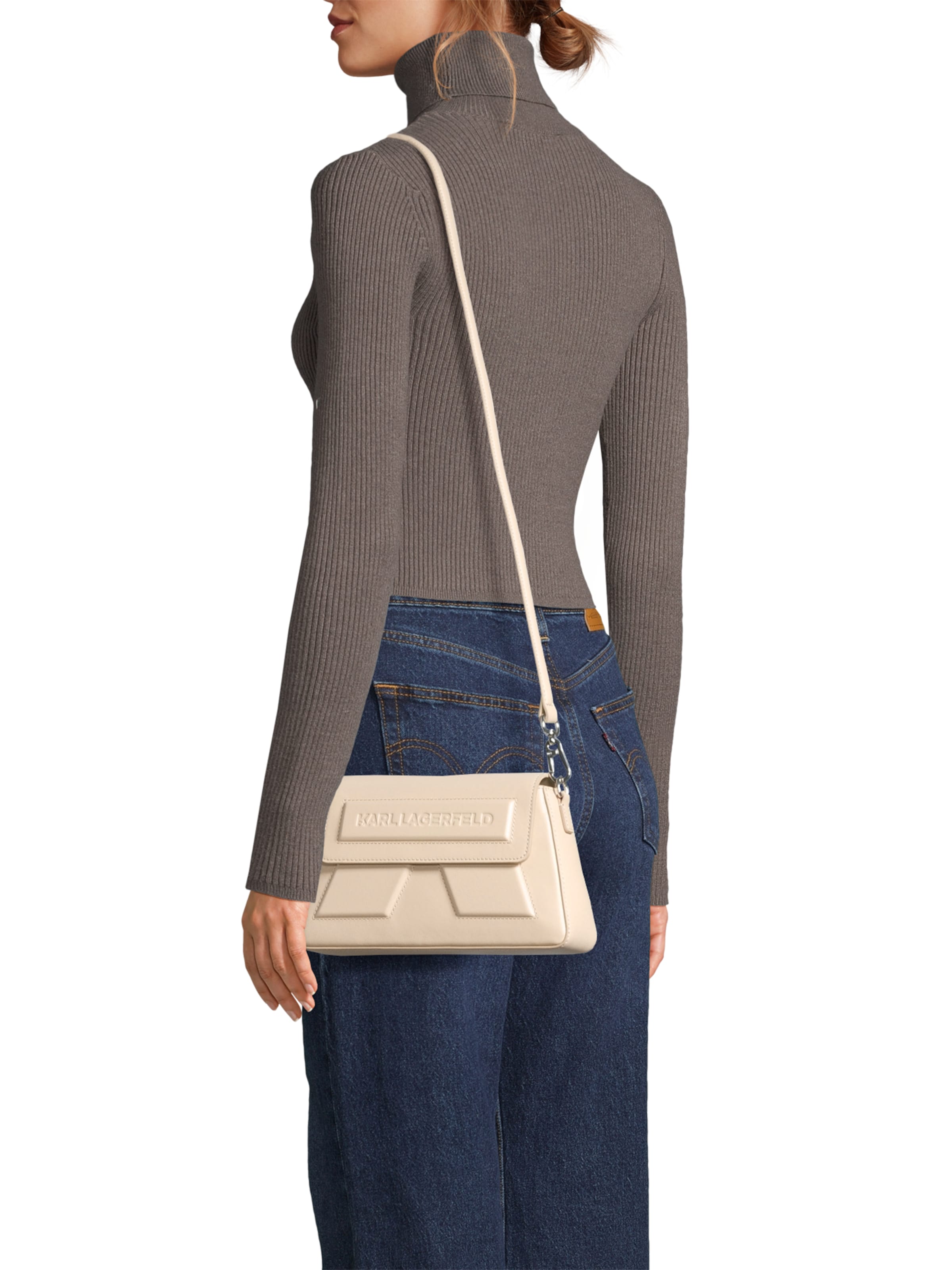 Sac à bandoulière 'Ikon' Karl Lagerfeld en beige