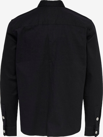 Coupe regular Chemise Only & Sons en noir