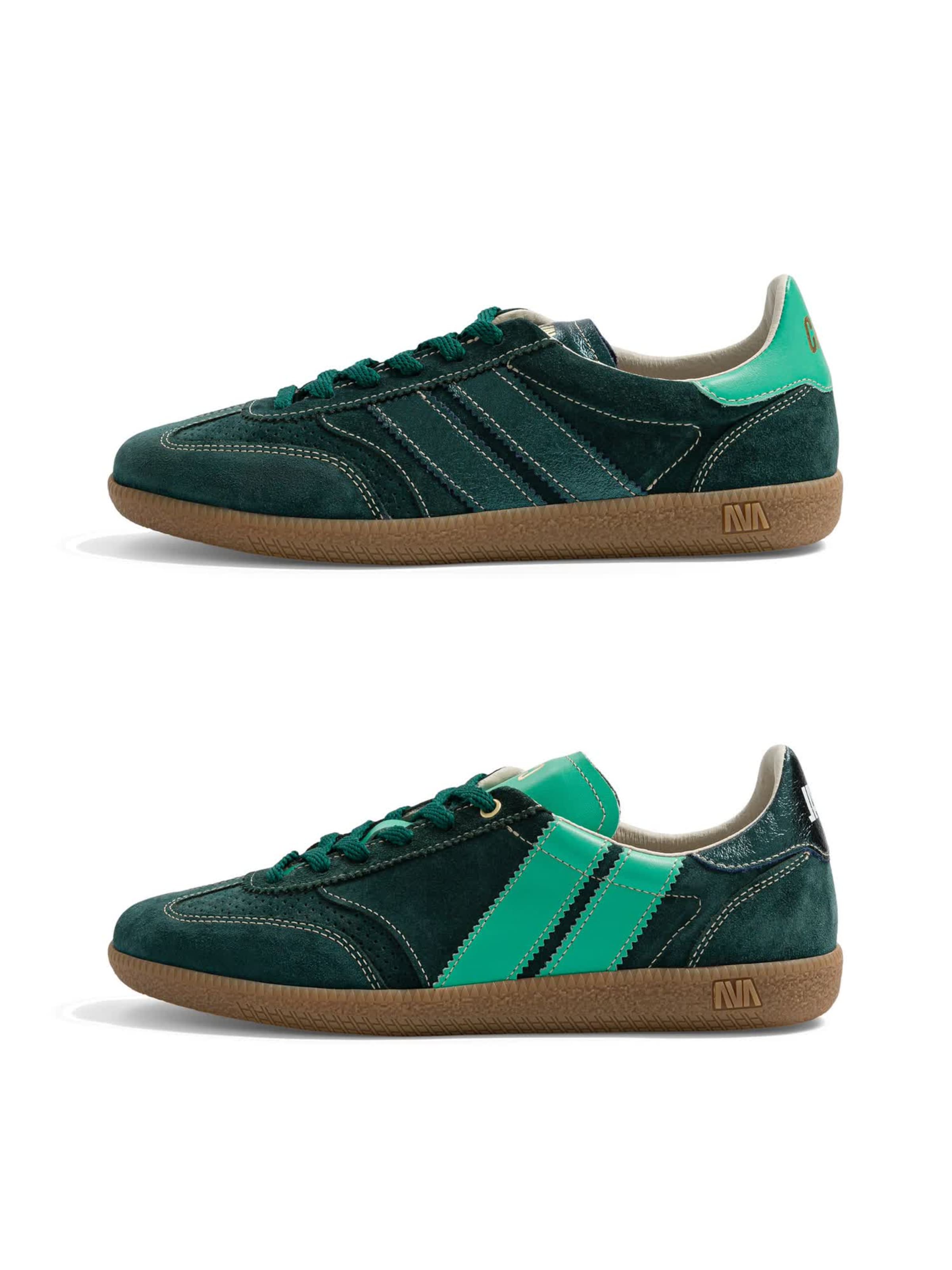 Sneaker bassa ' PULSE ' di Caval in verde: frontale