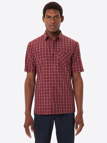 VAUDE Regular fit Performance shirt 'Albsteig' in Red: front