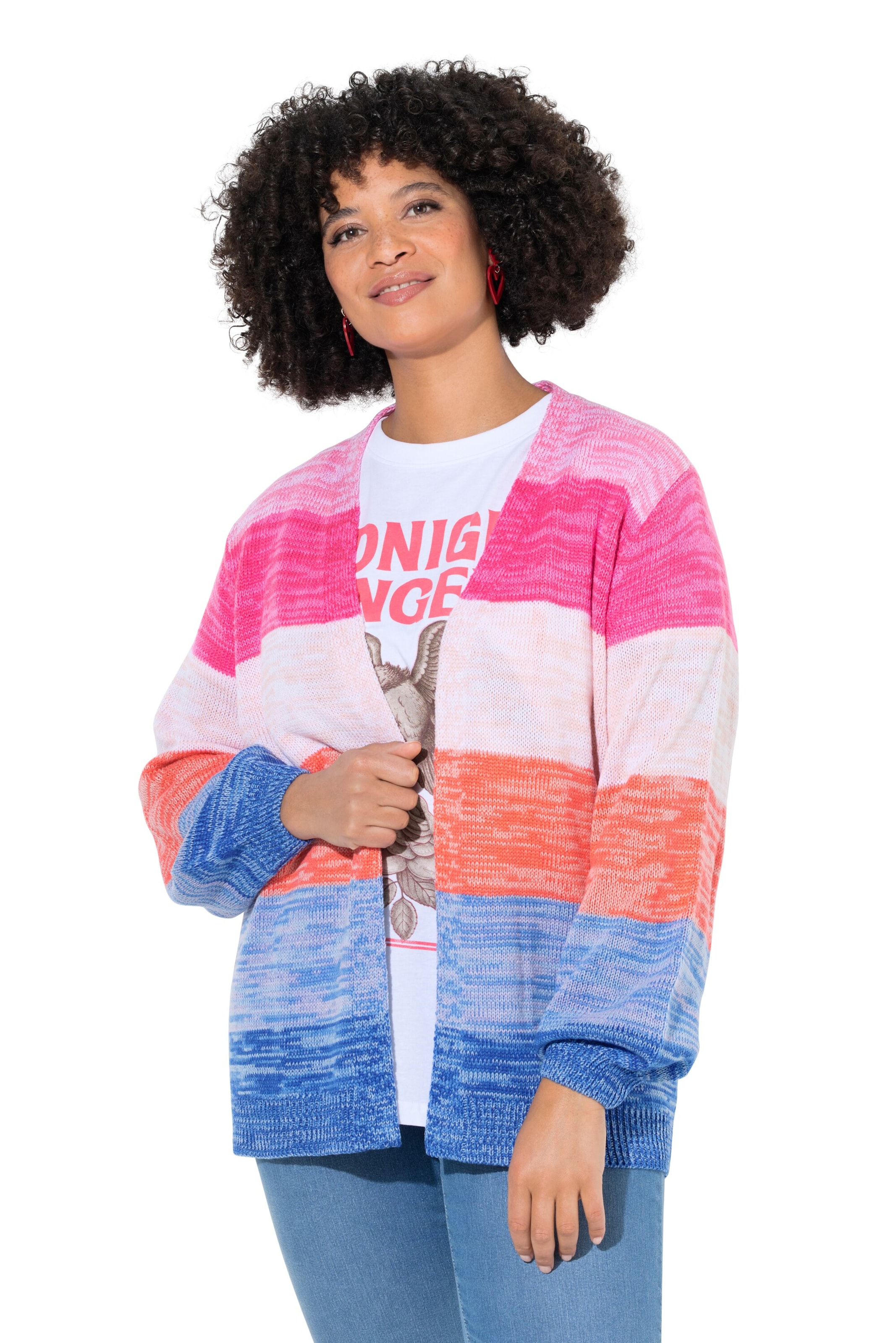 Angel of Style Strickjacke in Blau: Vorderseite