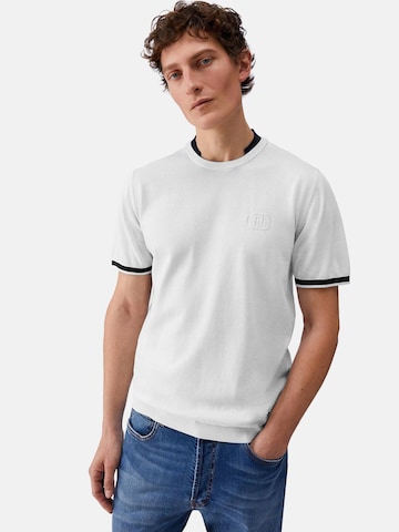 Liu Jo Koszulka 'LIU JO UOMO MAGLIA CHIUSA M/C T-SHIRT' w kolorze biały: przód