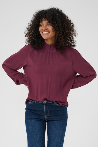 Kaffe Blouse in Rood: voorkant