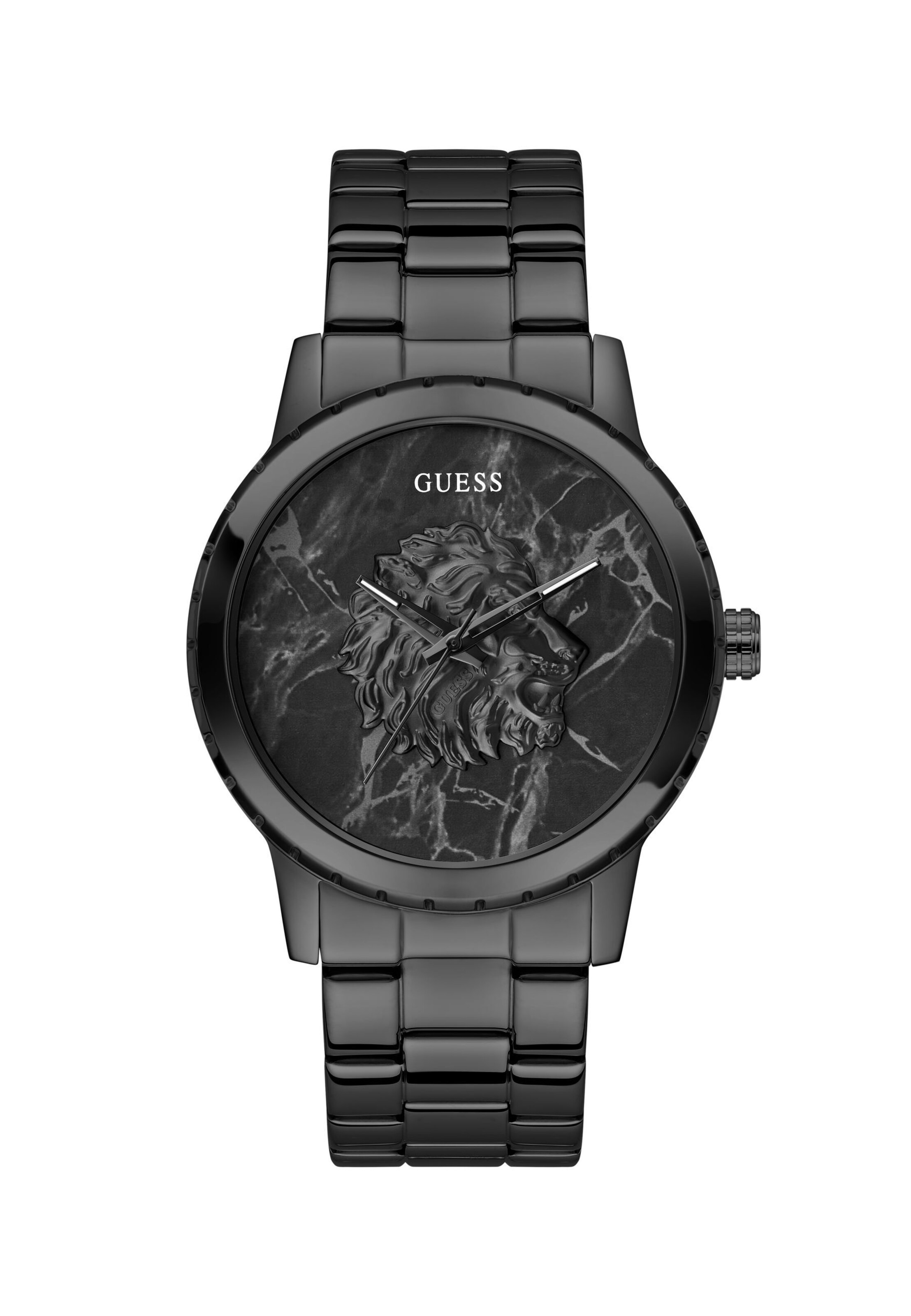 GUESS Analoguhr 'MONARCH' in Schwarz: Vorderseite