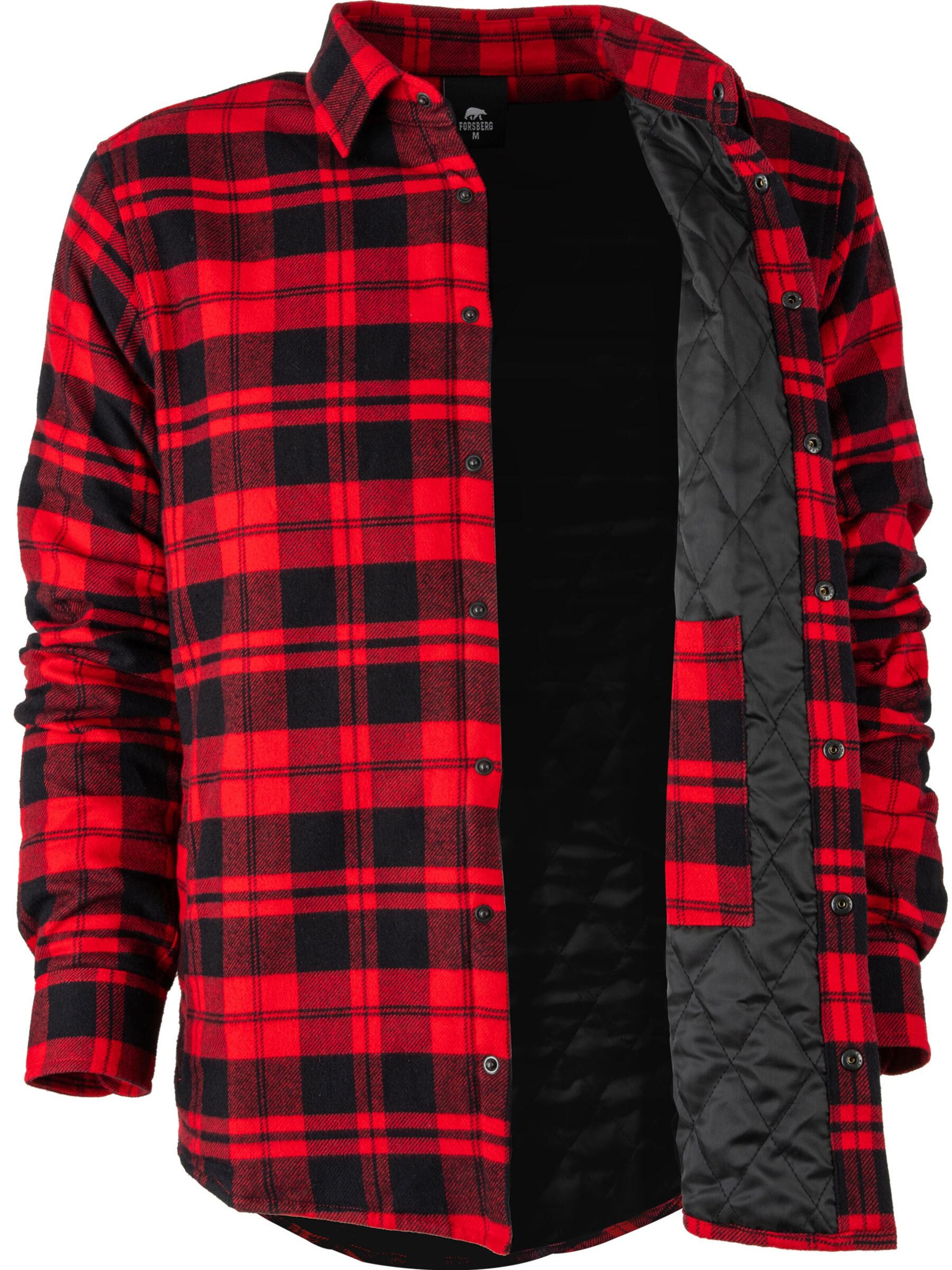 FORSBERG Regular fit Button Up Shirt in Red: front