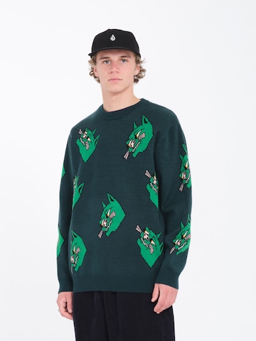 Volcom Sweater 'FA NANDO VON ARB SWTR' in Green: front