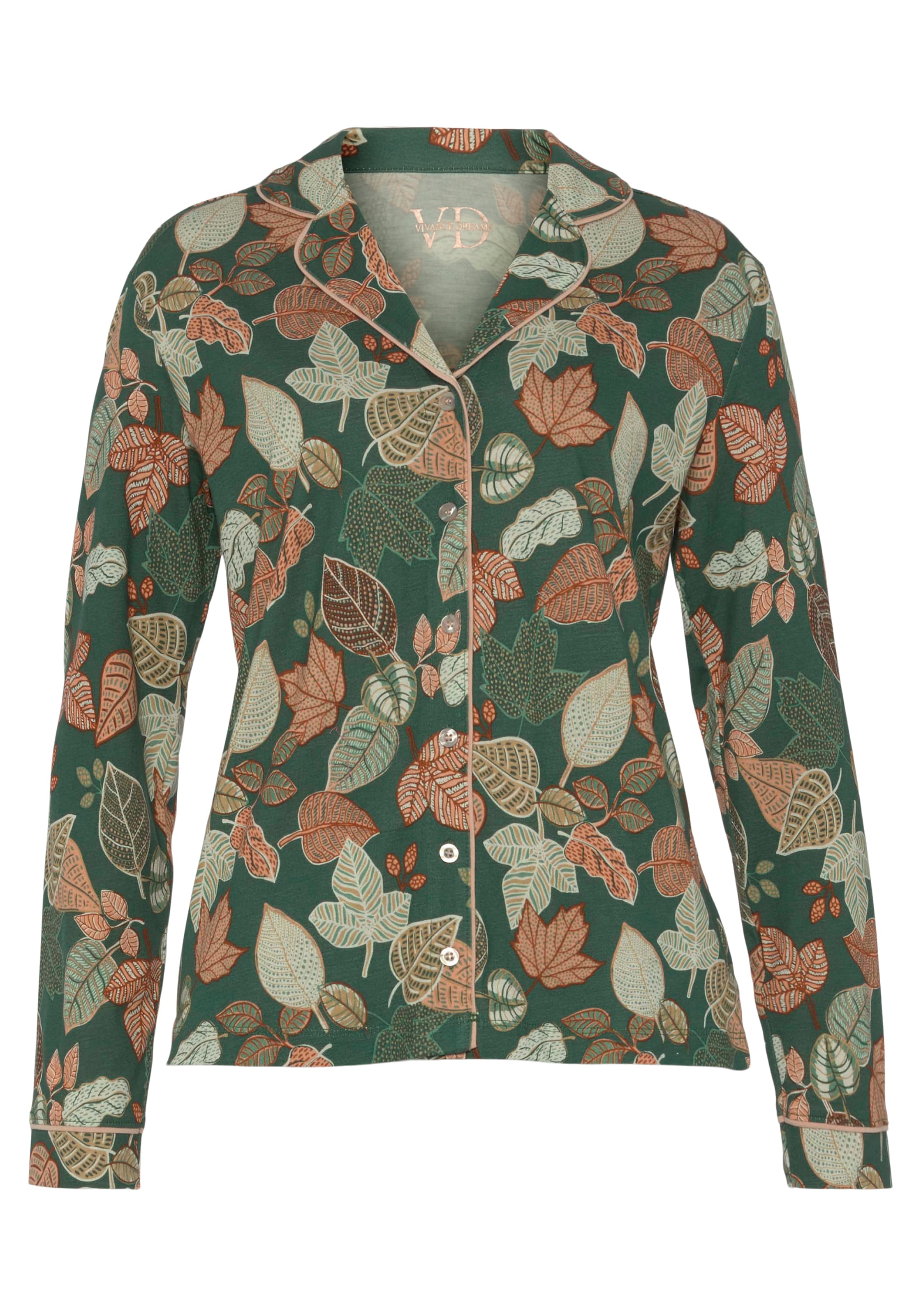 VIVANCE Пижама 'Dreams' в зелено