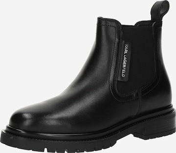 Karl Lagerfeld Chelsea-bootsi värissä musta: etupuoli