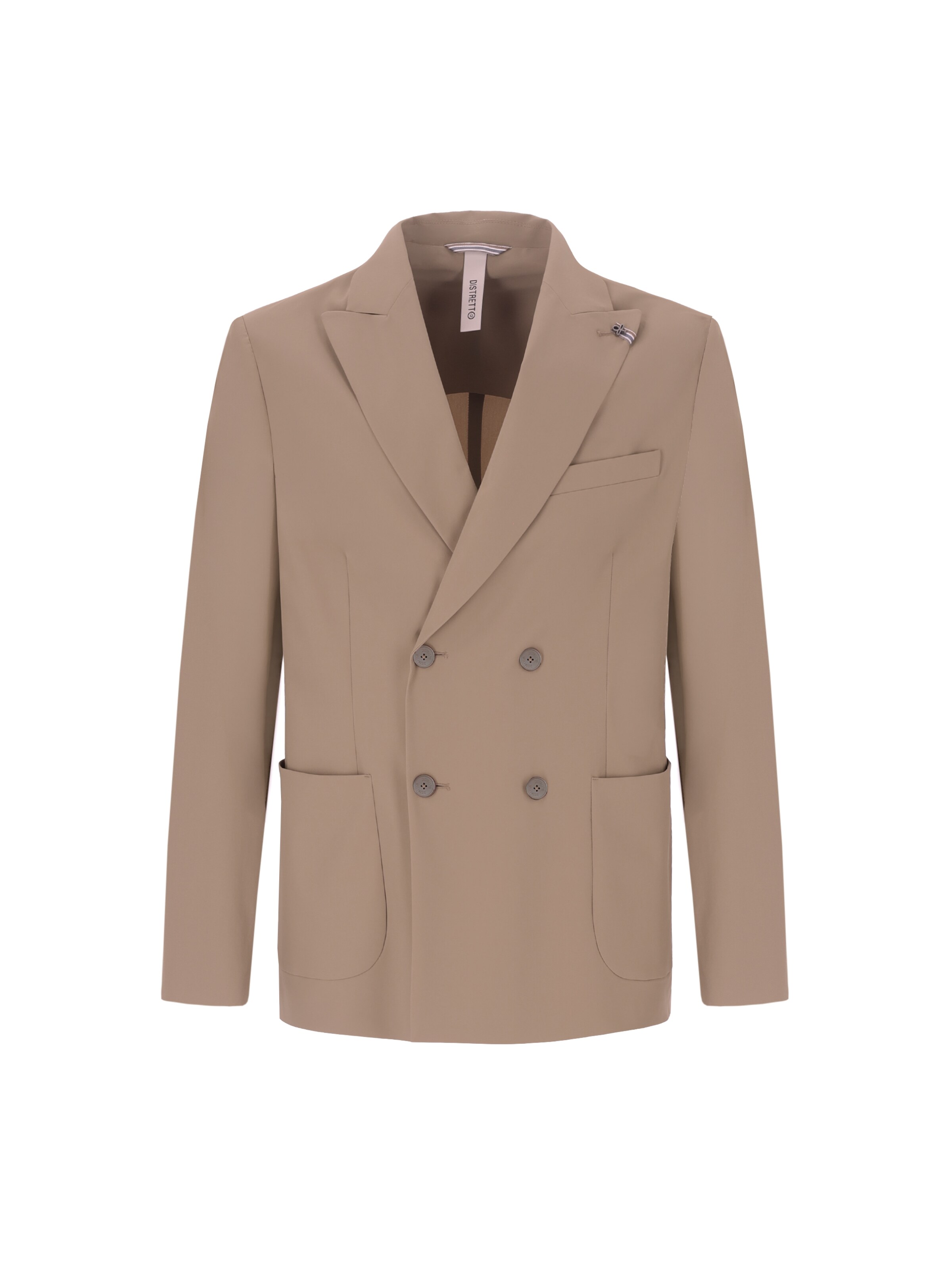 Veste de costume Distretto12 en beige : devant