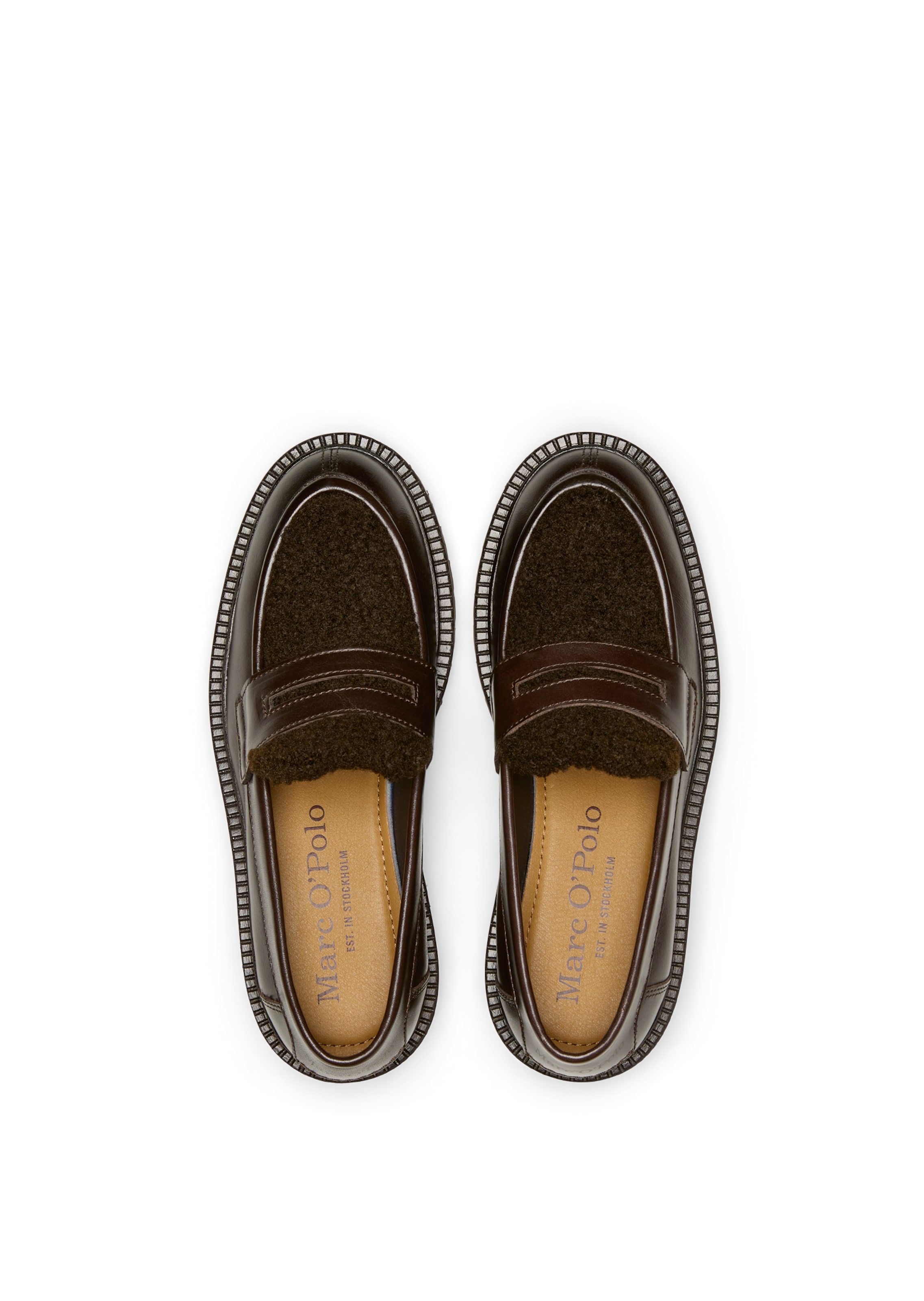 Marc O'Polo Slipper 'Phia' in Braun