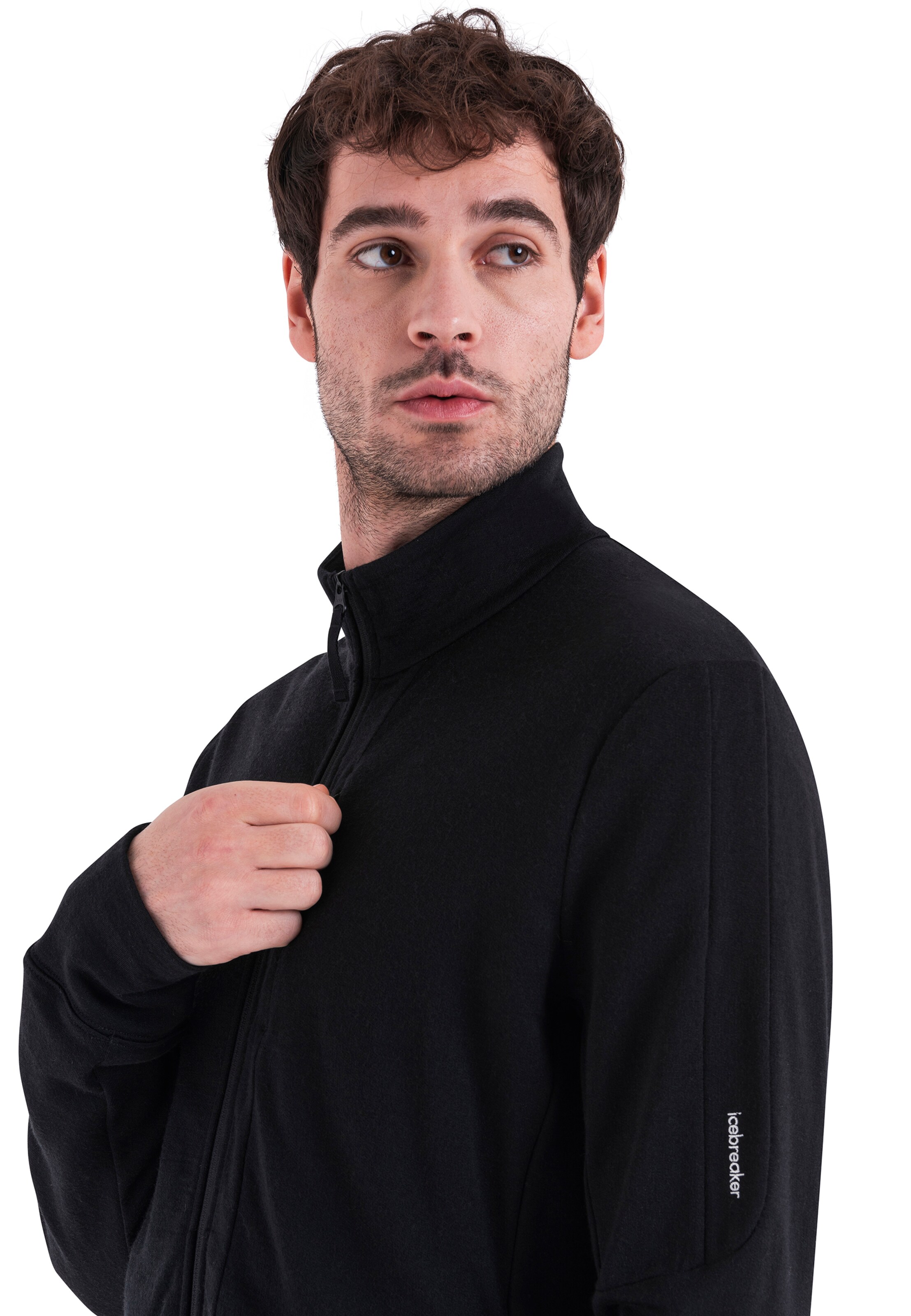 ICEBREAKERSportski gornji dio trenirke 'Quantum IV' - crna boja