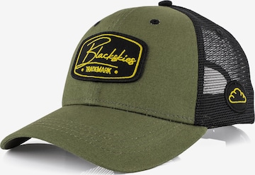 Blackskies Cap 'Race' in Grün: Vorderseite