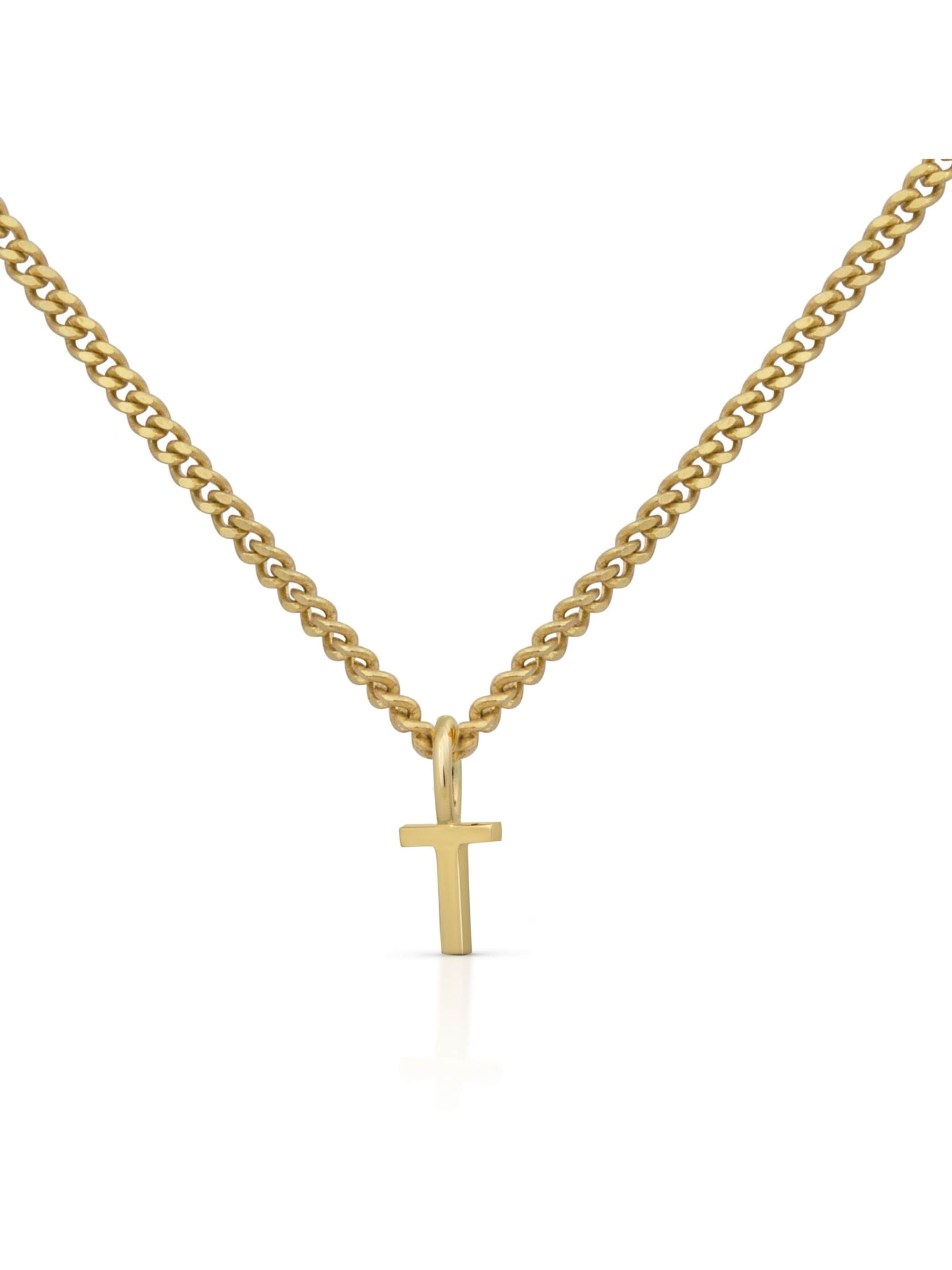 Orolino Kette 'Buchstabe T' in gold, Produktansicht