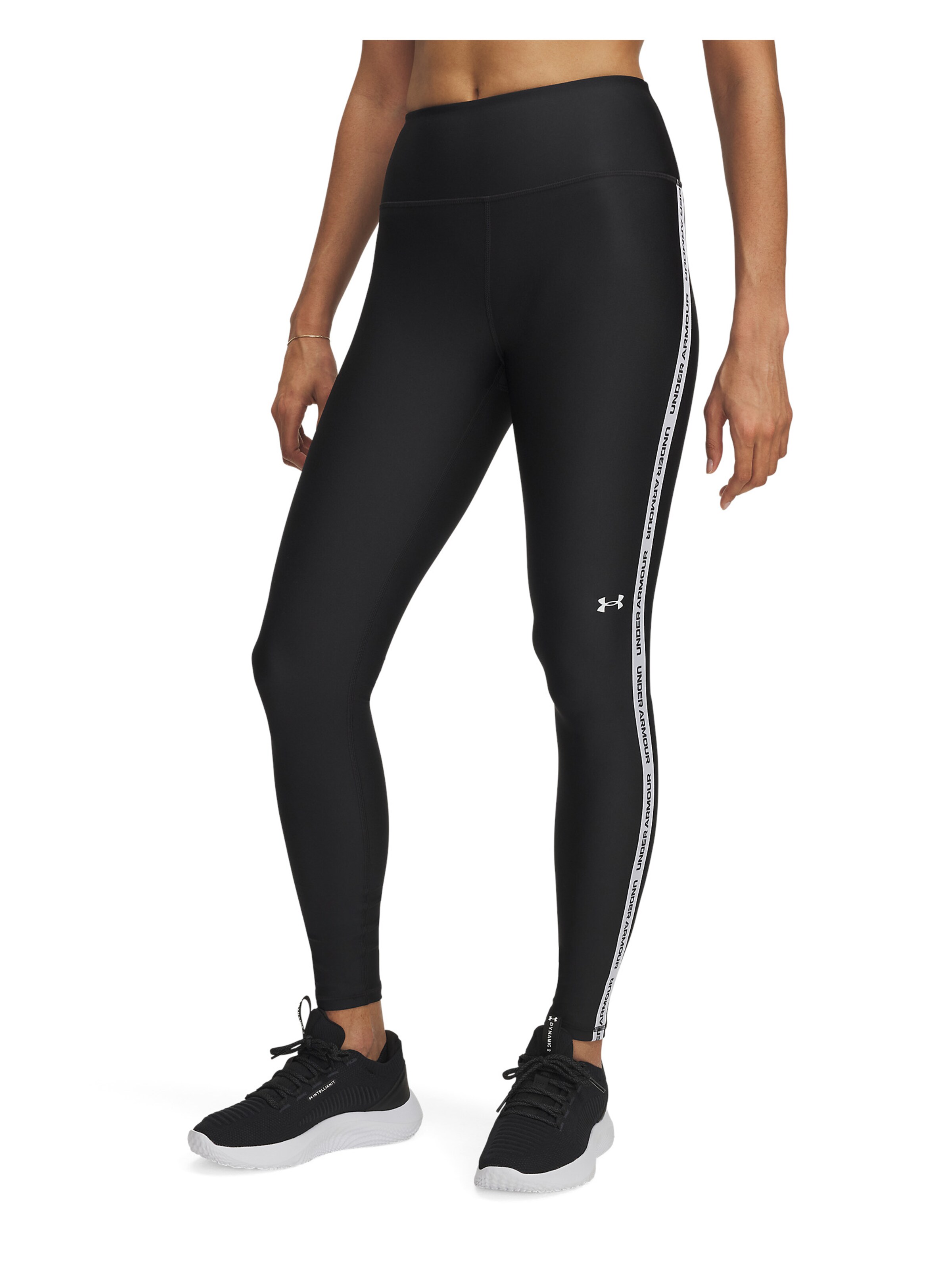 UNDER ARMOUR Skinny Sports trousers in Black: front