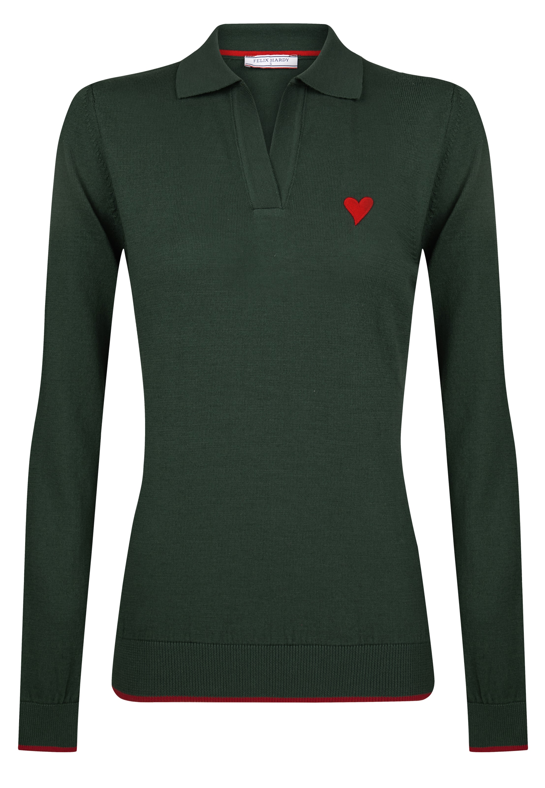 Pulover de la Felix Hardy pe verde: față