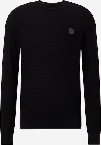 BOSS Sweater 'Anion' in Black: front