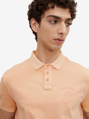 TOM TAILOR Shirt 'Printed' in Oranje