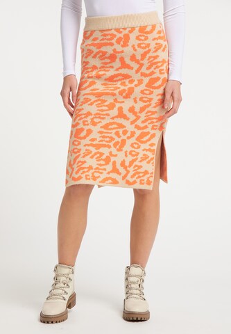 MYMO Skirt in Beige: front
