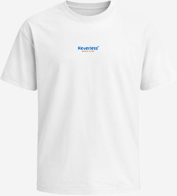 Neverless Shirt 'Catch me at the Beach' in White: front