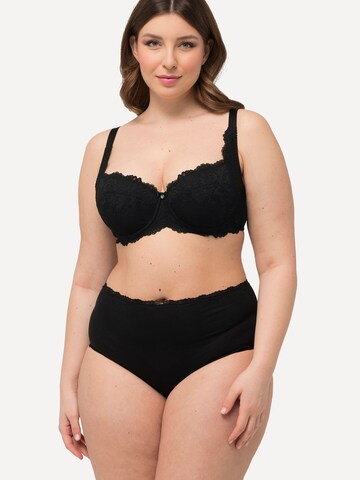 T-shirt Reggiseno di Ulla Popken in nero: frontale