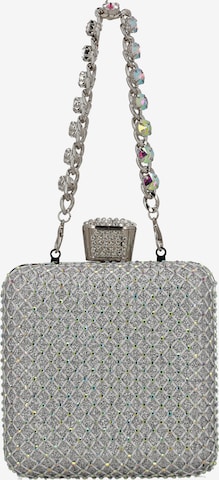 faina Clutch in Zilver: voorkant