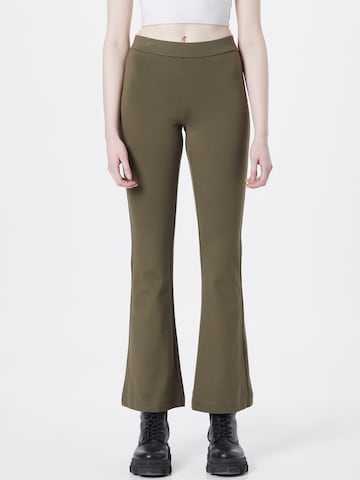 VERO MODA Flared Broek in Groen: voorkant