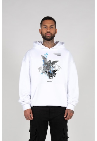 MJ Gonzales - Sudadera 'SAINT V.1 x Heavy' en blanco: frente