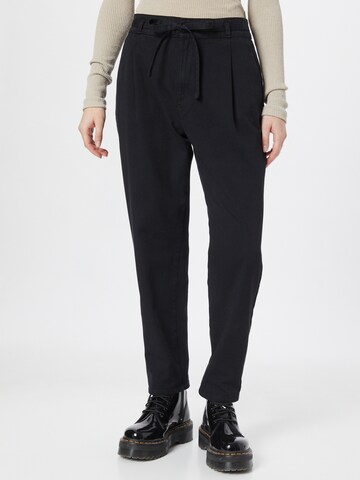 Tapered Pantaloni con pieghe di ESPRIT in nero: frontale