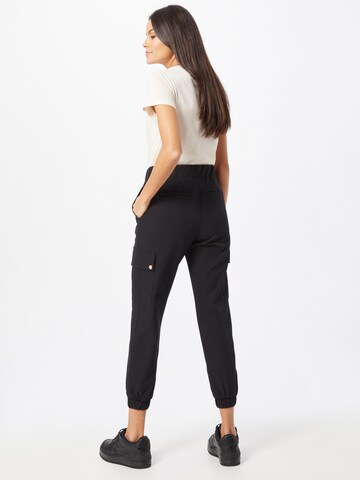 Effilé Pantalon cargo 'Glowing' ONLY en noir