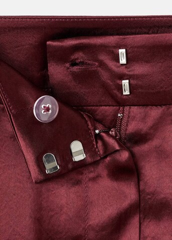 MANGO Wide Leg Hose 'Brick' in Rot