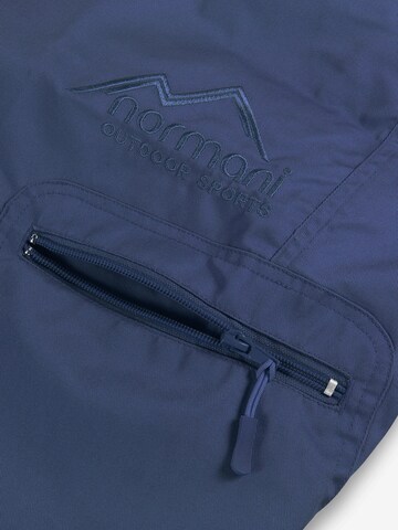 Regular Pantalon outdoor 'Valley' normani en bleu